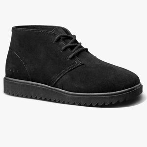Reef Leucadian Black Suede Leather Boot Lace Up Memory Foam Men’s Size 9 NWT